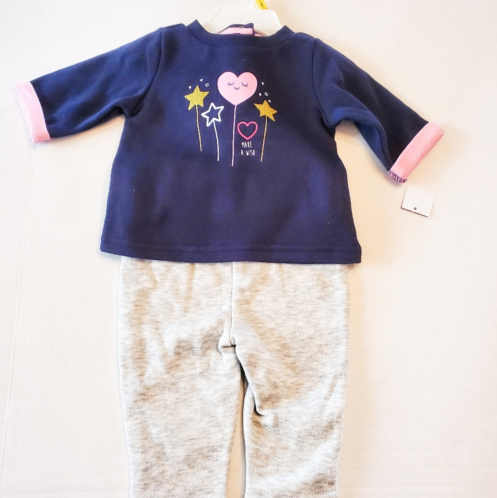 3-6 months Little Wonders Baby Girl Sweatsuit